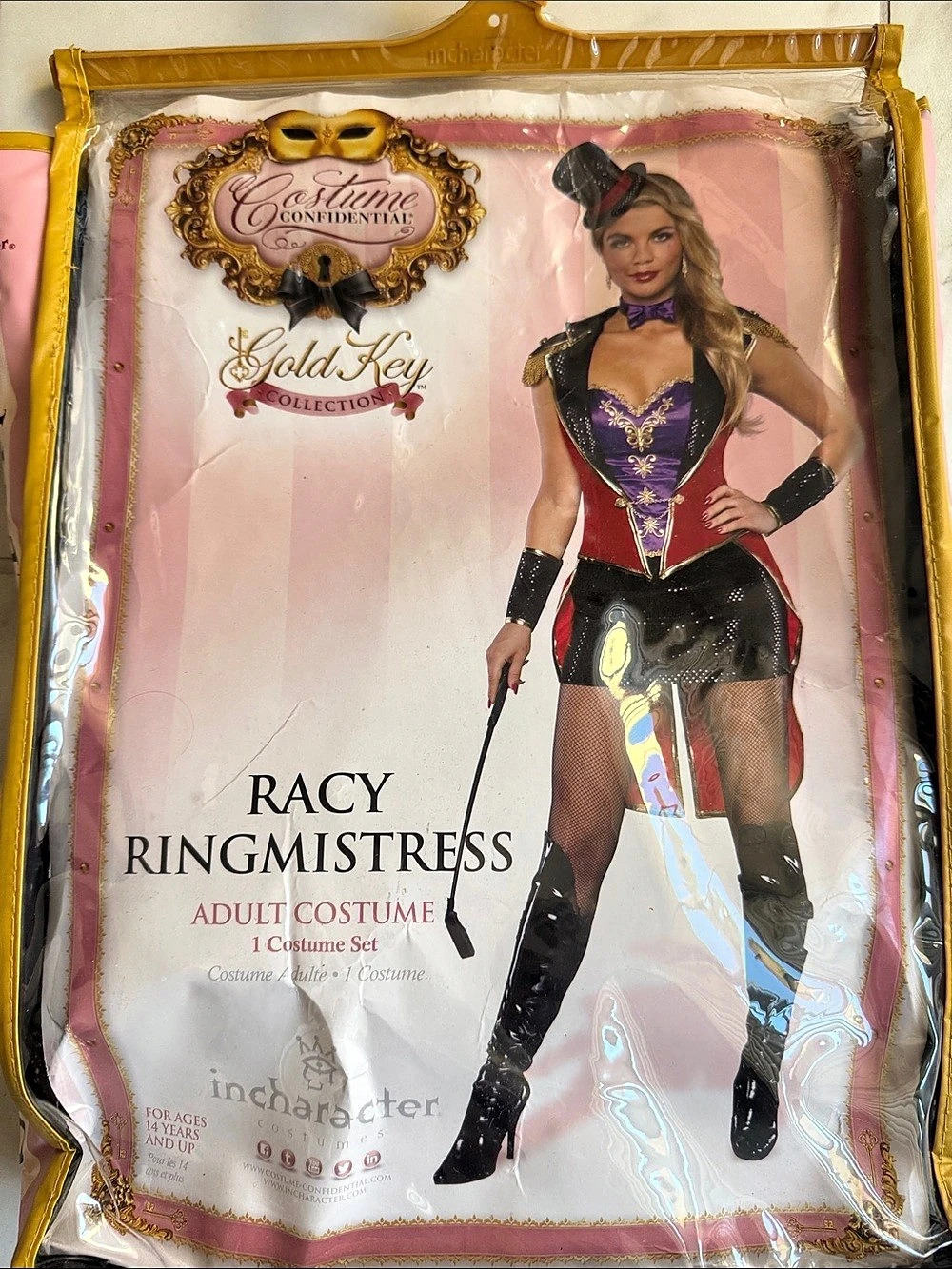 Racy Ringmistress Costume Set Size Small